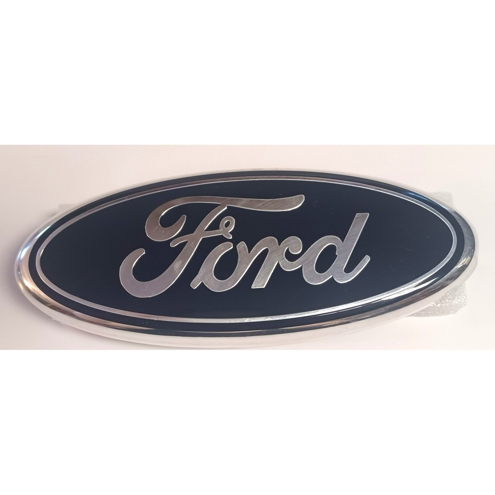 Ford 9" in Black Chrome Custom Oval Grille Tailgate Emblem Badge 3 Pin Alignment